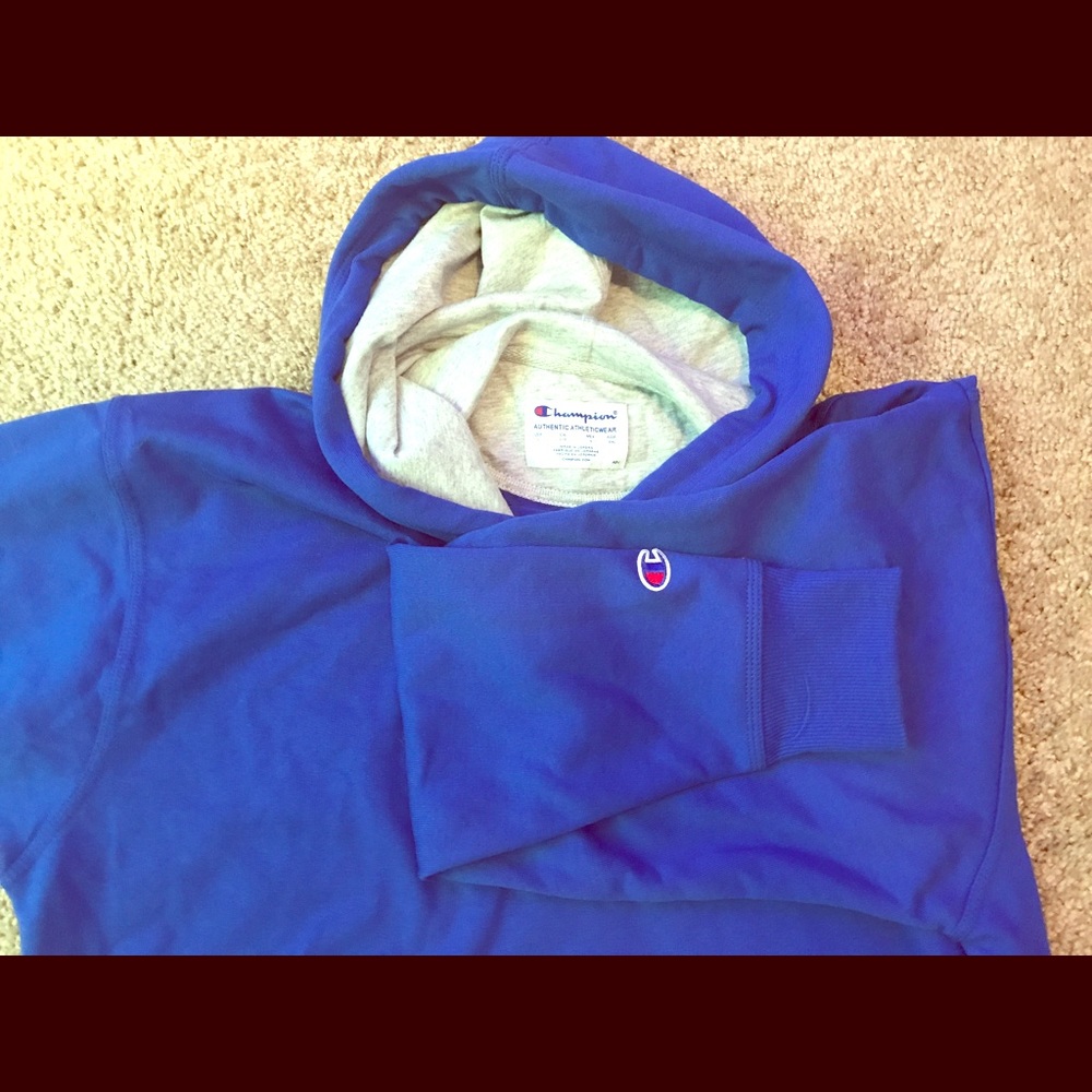 Blue champion hoodie